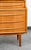 Mid Century Danish Modern Secretary Desk Oak Leaf Bureau Denmark Drawers Vanity For Sale - Image 12 of 12