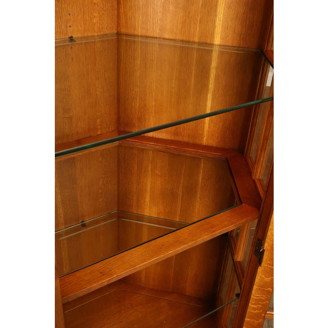Stickley Stickley Mission Collection Oak Corner Cabinet For Sale - Image 4 of 18