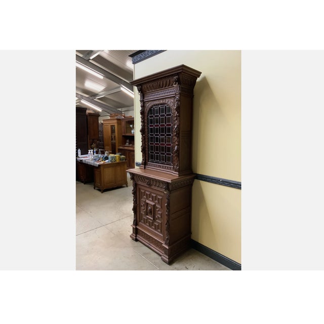 Wood Antique Gründerzeit Bookcase, 1880 For Sale - Image 7 of 10