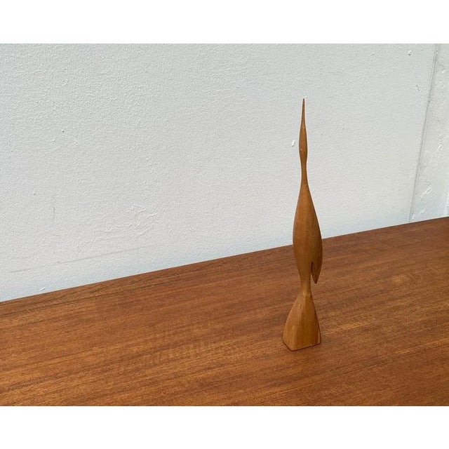Mid-Century Wooden Deco Bird, 1960s, in Very Good conditions. Designed 1960 to 1969