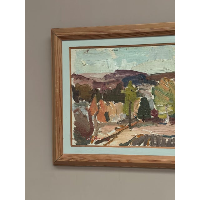 Olle Blomberg, Landscape, 1976, Oil Painting on Canvas, Framed For Sale - Image 13 of 18