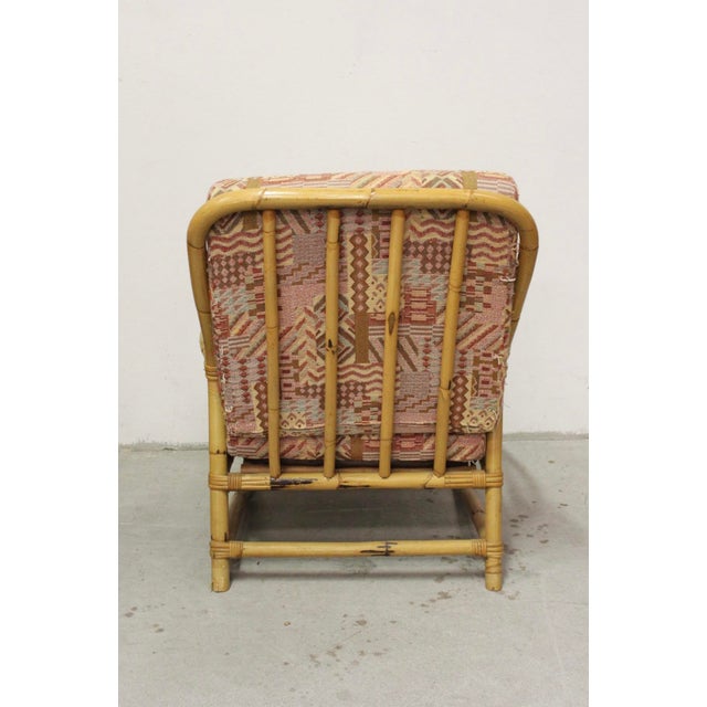 Rattan garden furniture set comprising an armchair and a two-seater sofa, seat height 45 cm, armchair dimensions width 69...