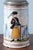 Stone Pewter Mounted Carpenter Beer Stein from Bayreuth Faience, Early 19th Century For Sale - Image 7 of 11