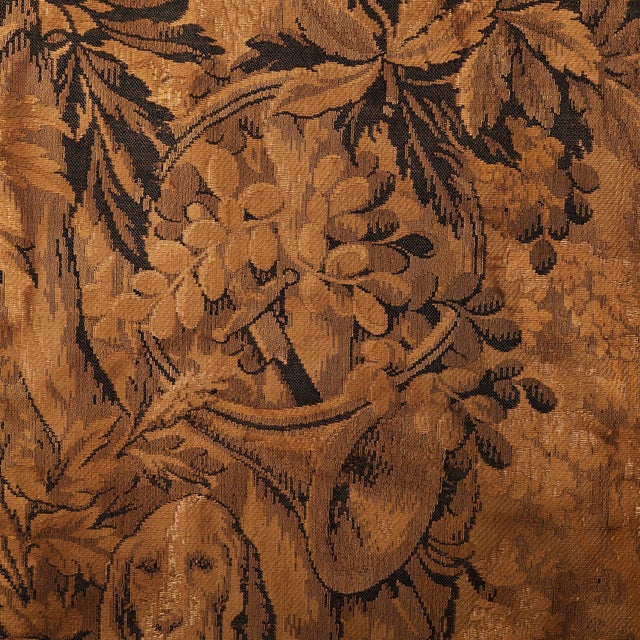 Textile 19th Century French Woodland Tapestry with Hunting Dogs For Sale - Image 7 of 11