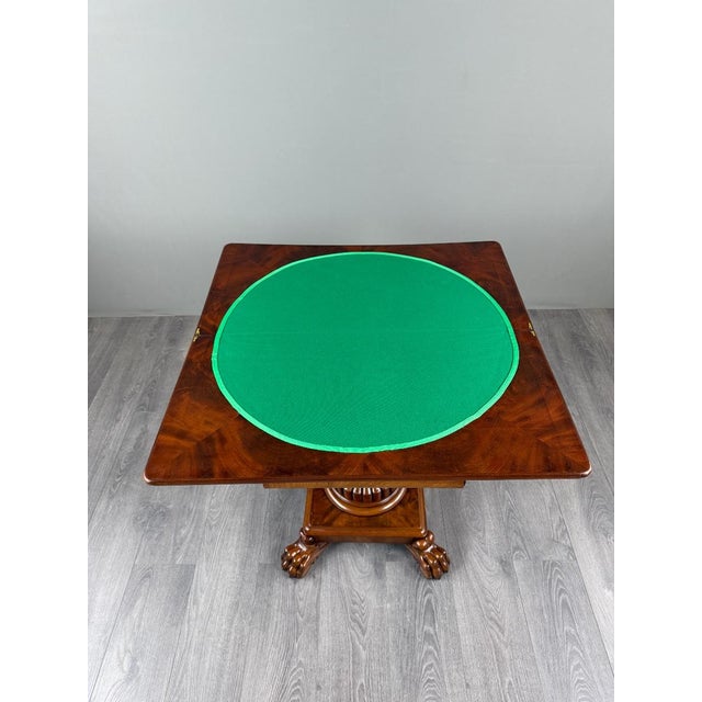 Brown 19th Century Mahogany Games Table For Sale - Image 8 of 12