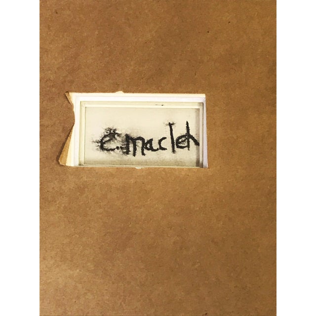 Gray Signed Original Watercolor by Elisée Maclet (French, 1881-1962) For Sale - Image 8 of 9