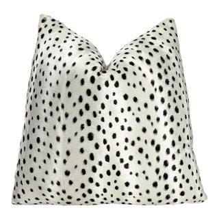 Cheetah Print Throw Pillow With Feather Down Insert For Sale