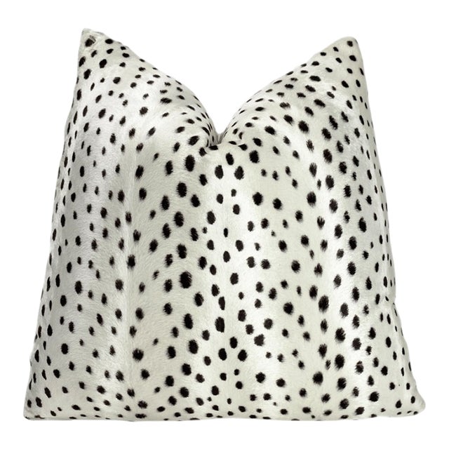 Cheetah Print Throw Pillow With Feather Down Insert For Sale