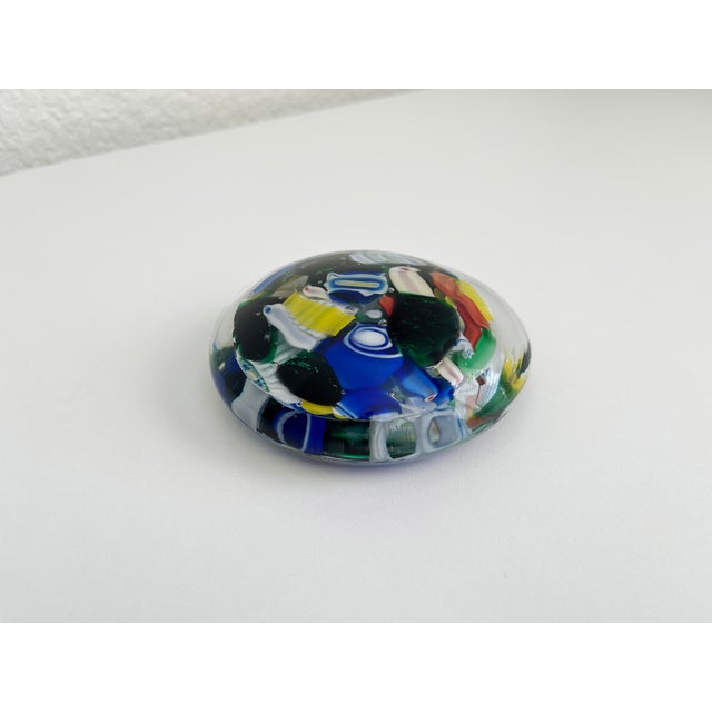 1960s Vintage Murano Scramble Glass Paper Weight For Sale - Image 5 of 6