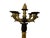 Metal Pair Antique French Empire Patinated Bronze and Gold Bronze With Sienna Marble Candelabra, Circa 1840 For Sale - Image 7 of 10