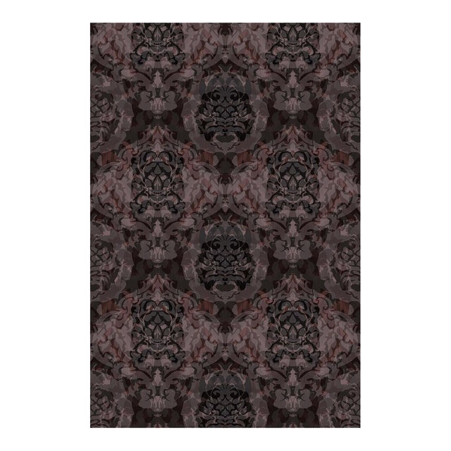 Skull Damask Superwide Wallpaper Chairish