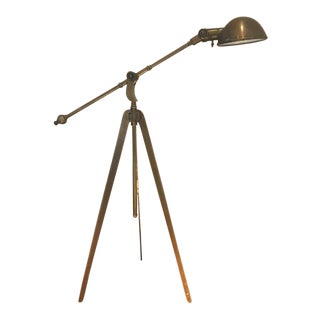 Visual Comfort Boom Arm Bronze Floor Lamp For Sale