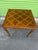 Vintage Louis XV Style Carved Wood Parquetry Game Table For Sale - Image 11 of 12