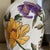Mid-Century Modern Vintage Flowers Ceramic Earthenware Vase by Gien, France, 1960s For Sale - Image 3 of 12
