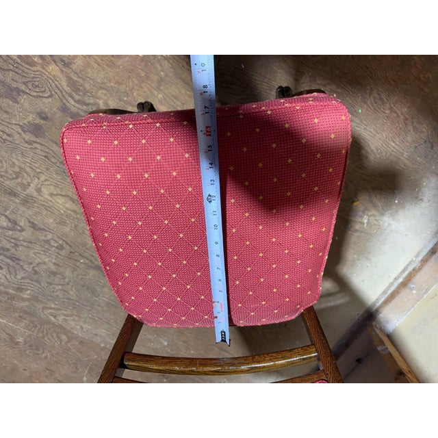 Antique Victorian Style Hand Carved Lion Feet Dining Chairs. Set of 3 For Sale - Image 15 of 17