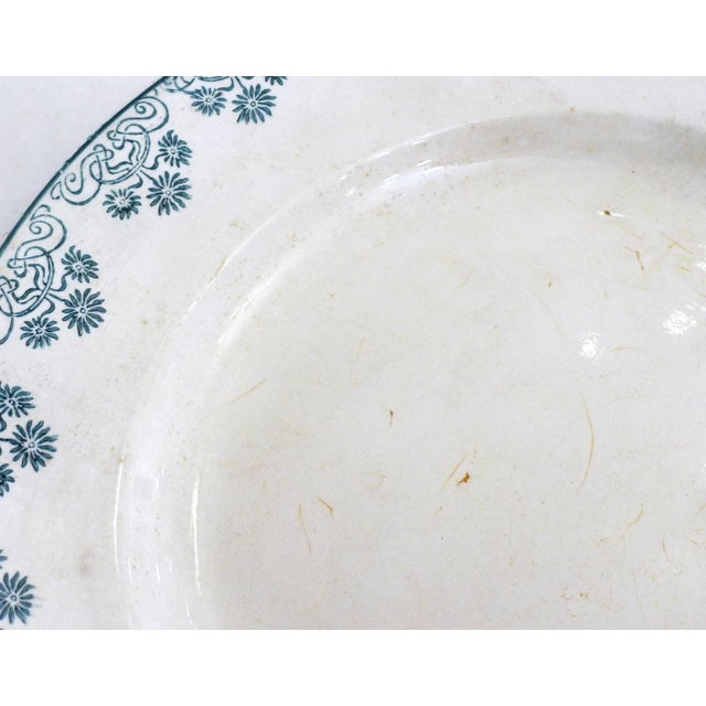 Art Nouveau Terre De Fer Plate Dish in Earthenware by Digoin Sarreguemines, 1890s For Sale - Image 5 of 11