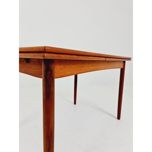 Danish Dining Table Rectangular Teak Table with Two Extension Leaves by N&R Möbler, Denmark, 1960s For Sale - Image 5 of 18