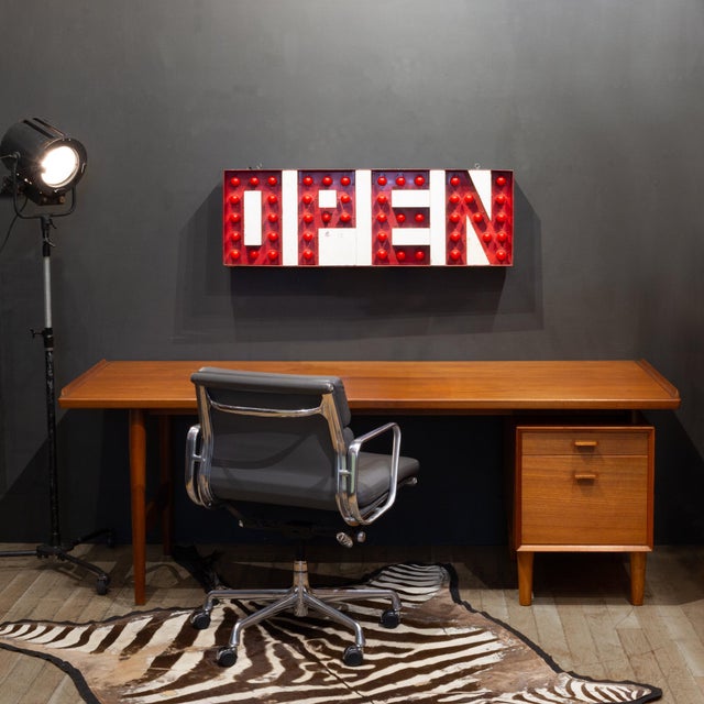 ABOUT Iconic executive desk designed by Arne Vodder for Sibast Mobelfrabrik, Denmark. Crafted of teak with dovetail...