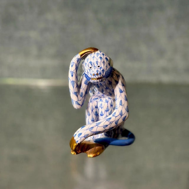 Modern 1980s Herend Hungary Porcelain Animal Set of 4 For Sale - Image 3 of 6