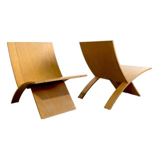 Pair Scandinavian Modern Jens Nielson "Laminex" Chairs by Westnofa For Sale