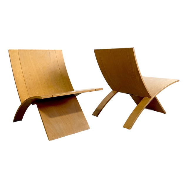 Pair Scandinavian Modern Jens Nielson "Laminex" Chairs by Westnofa For Sale