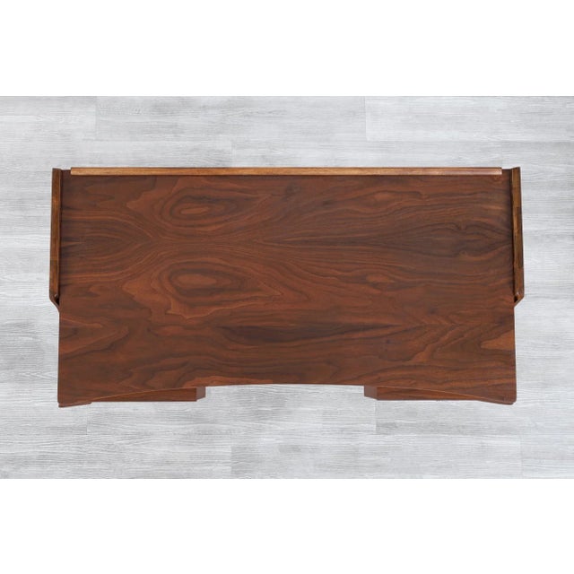 1960s Mid Century Modern Walnut "Mainline" Desk by Hooker For Sale - Image 10 of 11