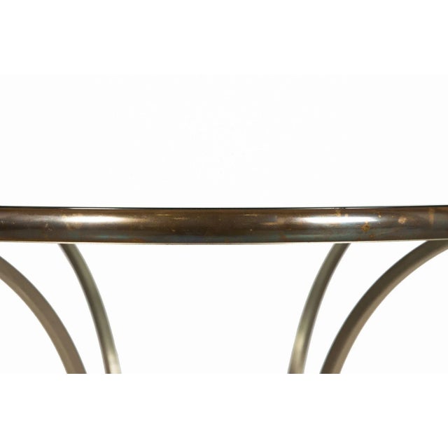 Hollywood Regency Hollywood Regency Round Circular Table, Manner of Maison Jansen Ca. 1970s For Sale - Image 3 of 10