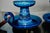 Pair of Rimini Bue series candlesticks from the early 1960s, ceramic, in perfect condition, beautiful pieces. This piece...