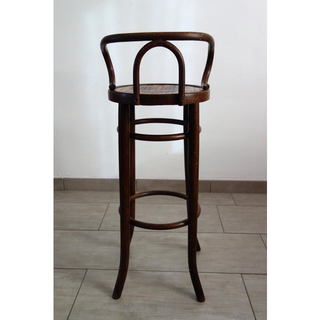 Children's High Stool in Bentwood, 1890 For Sale - Image 6 of 12