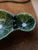 Green Vintage Portuguese Ceramic Green Olive Dish For Sale - Image 8 of 10