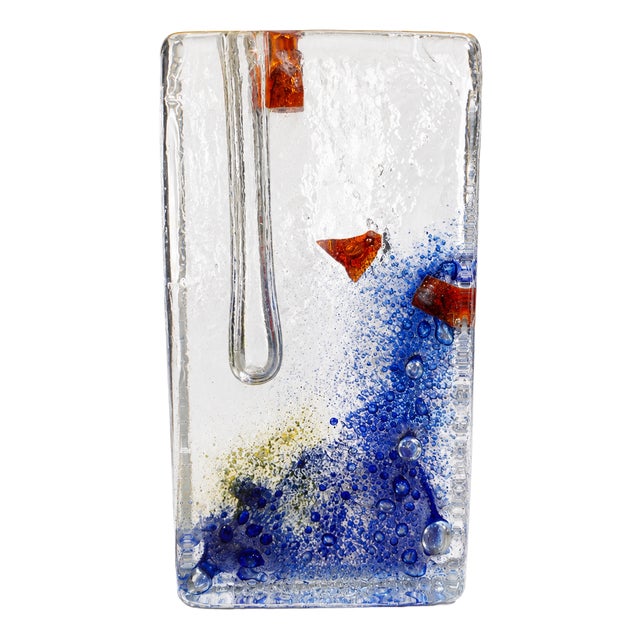 Murano Acquario Sculptural Glass Solifleur Vase by Alfredo Barbini, Italy, 1960s For Sale