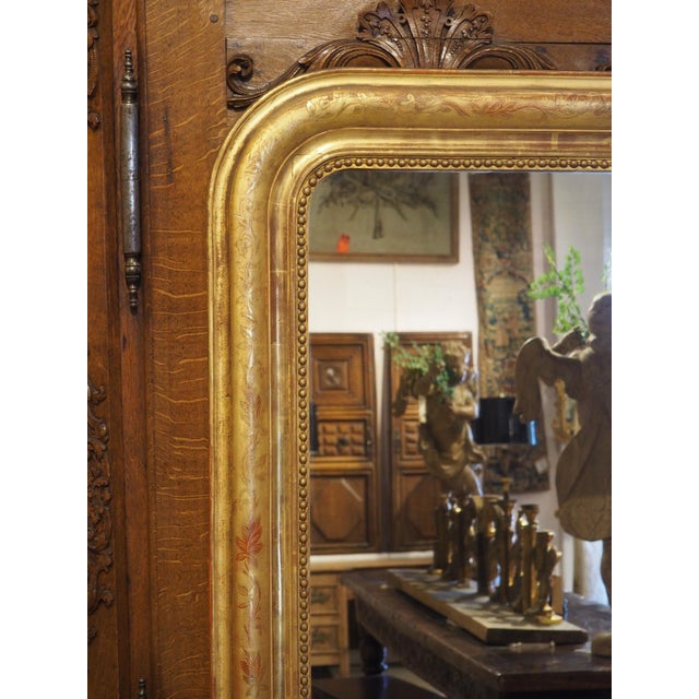 Large 19th Century French Giltwood Louis Philippe Style Mirror, 70.4 X 48 Inches For Sale - Image 17 of 18