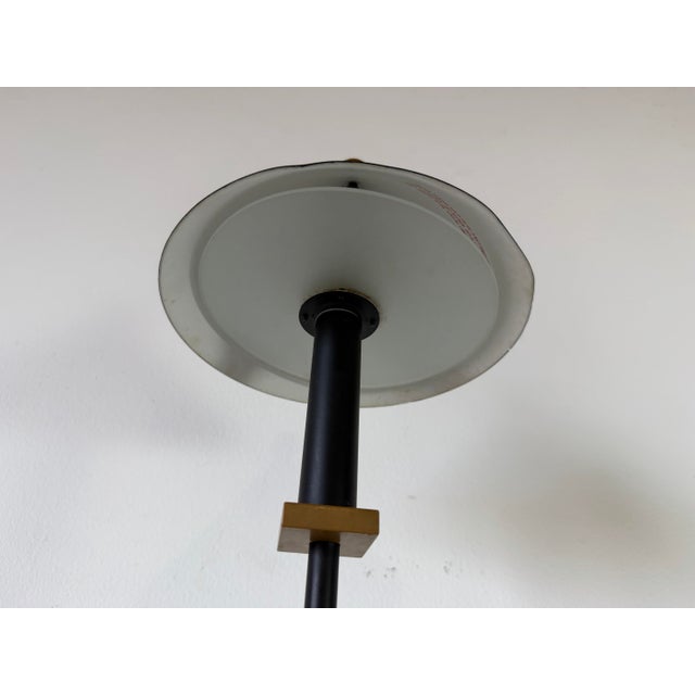 Black 1980s Postmodern Robert Sonneman / George Kovacs Style Memphis Table Lamp For Sale - Image 8 of 11