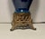 1930s Art Deco Cobalt Blue Ceramic Table Lamps Bronze Bases - a Pair For Sale - Image 4 of 7