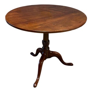 Tilt Top Table in Mahogany For Sale