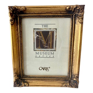 Vintage Carr Museum Series Ornate Giltwood Style Photo Frame 4 X 5 Opening. For Sale