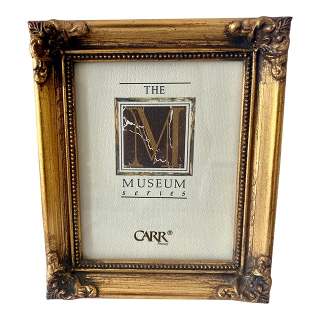 Vintage Carr Museum Series Ornate Giltwood Style Photo Frame 4 X 5 Opening. For Sale