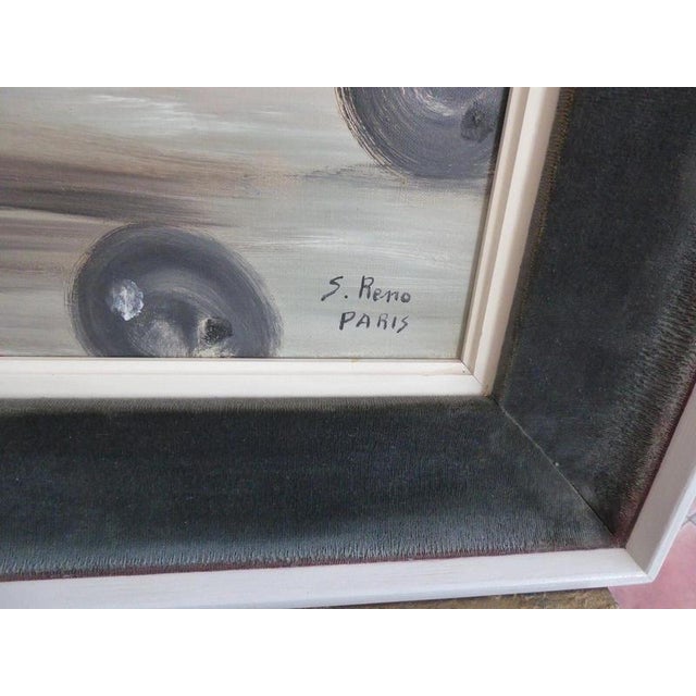 S. Reno, Portrait of Two Children, 1960s, Oil Painting on Canvas, Framed For Sale - Image 3 of 14