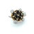 1960s Vintage Hammerman Brothers Diamond and Onyx Turtle Brooch, 18k Gold and Platinum For Sale - Image 5 of 8