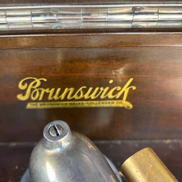 Antique Brunswick Console Model Phonograph Circa 1920s For Sale - Image 9 of 12