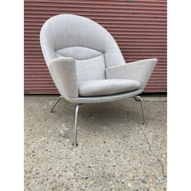 Metal Early 21st Century Hans Wegner for Carl Hansen CH468 Oculus Lounge Chair For Sale - Image 7 of 12