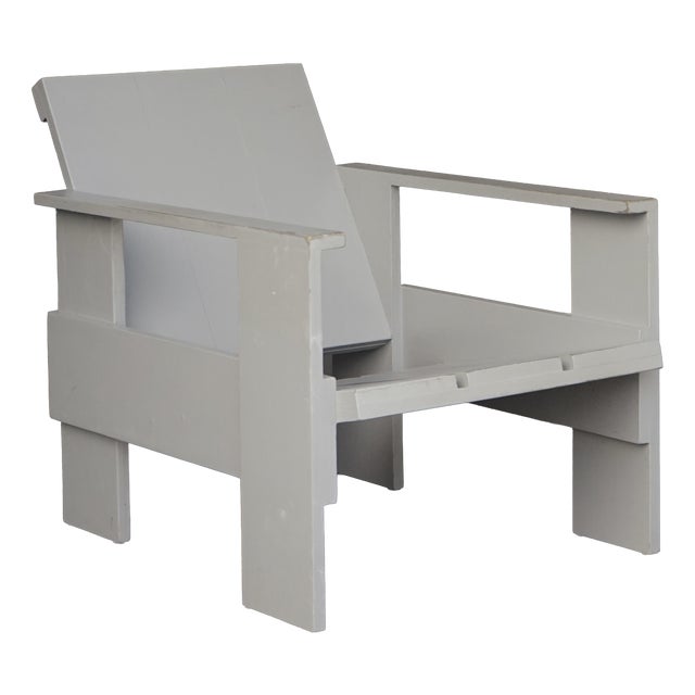 Plywood Crate Chair attributed to Gerrit Rietveld, 1970s For Sale