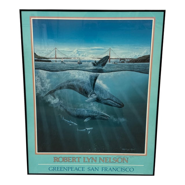 Robert Lyn Nelson Greenpeace San Francisco Poster, Framed For Sale