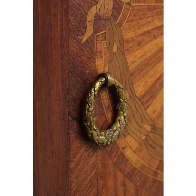French Louis XV Marble Top Bronze Mounted Nightstand For Sale - Image 16 of 17