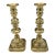 Pair of Vintage English Brass Candlesticks For Sale