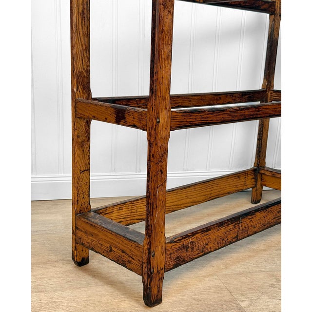 Antique Arts & Crafts Oak Entryway Umbrella Cane Stand For Sale - Image 10 of 11