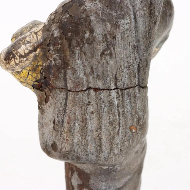 Ceramic 20th Century Statue Coloured Terracotta For Sale - Image 7 of 10