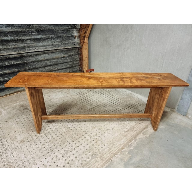 Wooden Side Table or Bench, 1950s For Sale - Image 4 of 18