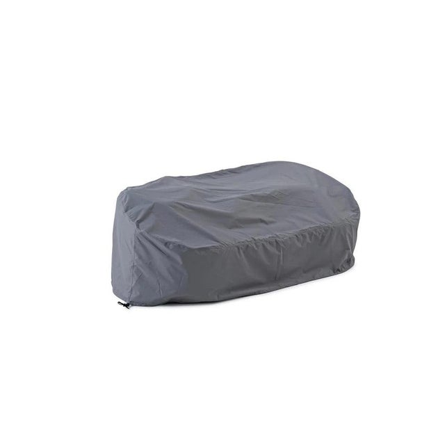 Serene Outdoor Sofa 91" – Bouclé All-Weather Gray Fabric For Sale - Image 4 of 8
