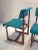 Aqua Dining Chairs and Stool by Henning Sørensen for Hos Dan-Ex, Set of 7 For Sale - Image 8 of 18